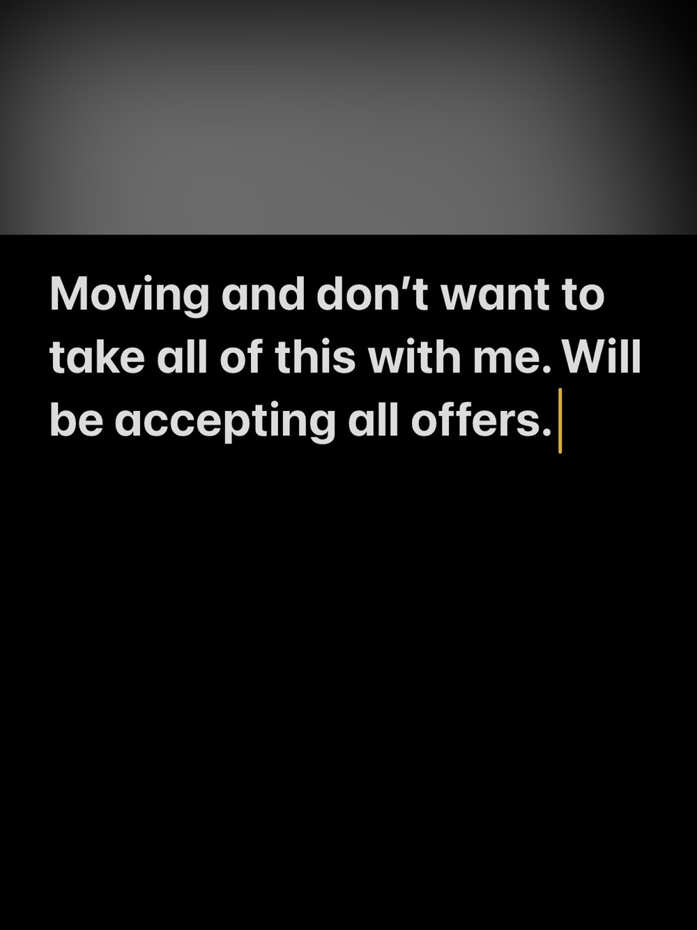 All offers accepted.